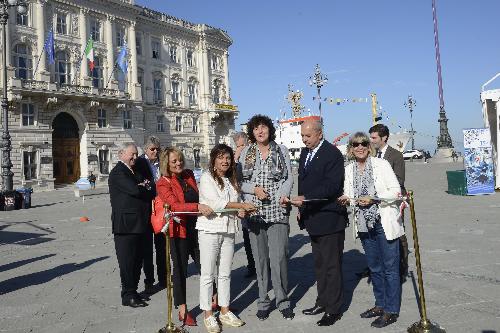 Annapaola Porzio (Prefetto Trieste), Angela Brandi (Assessore comunale Educazione, Scuola, Università e Ricerca), Loredana Panariti (Assessore regionale Lavoro, Formazione, Istruzione, Pari Opportunità, Politiche giovanili, Ricerca e Università), Roberto Dipiazza (Sindaco Trieste) e Maria Cristina Pedicchio (Presidente Istituto nazionale oceanografia e geofisica sperimentale) all'inaugurazione di Trieste Next - Trieste 21/09/2017